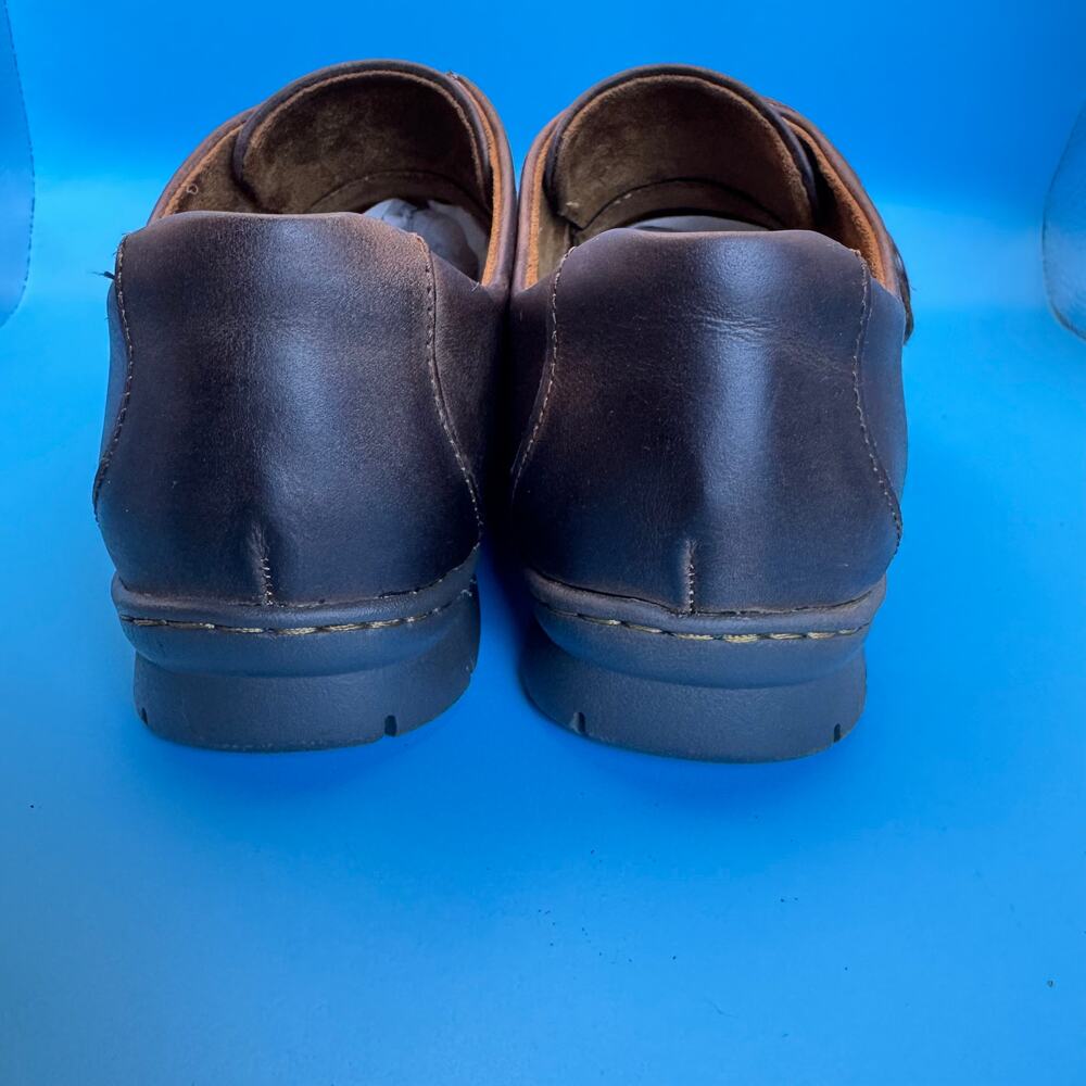 BOC Leather Mary Jane Comfort Shoes Hook Loop Strap Walking Work Womens 8M - Picture 5 of 11